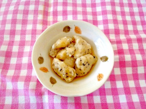 お豆腐入り♪ふわふわ胡麻団子